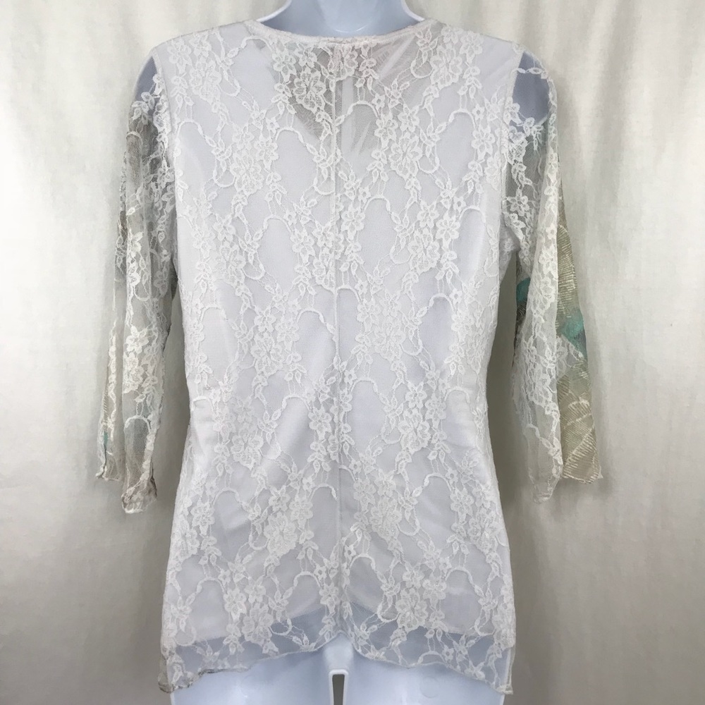 Lace V-neck Top - Picture 2 of 3